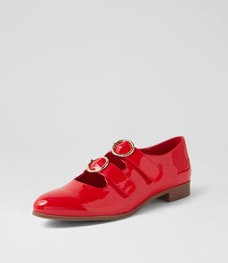 GIFTH DJ NEW RED PATENT LEATHER