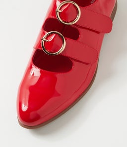GIFTH DJ NEW RED PATENT LEATHER