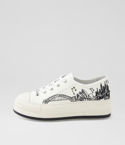 GILLERSY DJ OFF WHITE BLACK CANVAS