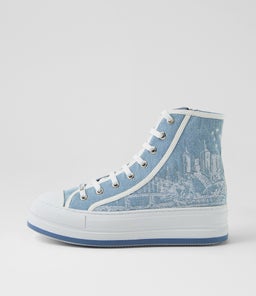 GEPPIL DJ DENIM WHITE CANVAS