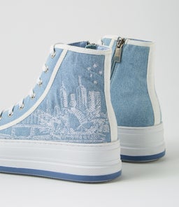 GEPPIL DJ DENIM WHITE CANVAS
