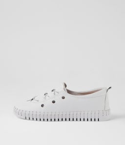 HAURA DJ WHITE WHITE SOLE LEATHER