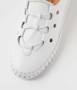 HAURA DJ WHITE WHITE SOLE LEATHER