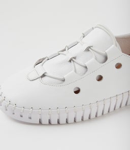 HAURA DJ WHITE WHITE SOLE LEATHER