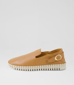HARSIN DJ DK TAN ALMOND SOLE LEATHER