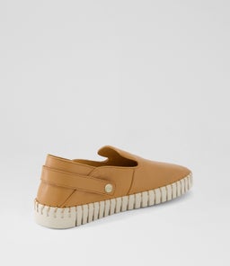 HARSIN DJ DK TAN ALMOND SOLE LEATHER