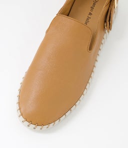 HARSIN DJ DK TAN ALMOND SOLE LEATHER