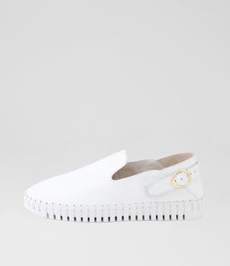 HARSIN DJ WHITE WHITE SOLE LEATHER