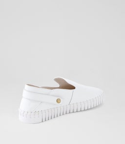 HARSIN DJ WHITE WHITE SOLE LEATHER