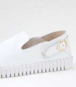 HARSIN DJ WHITE WHITE SOLE LEATHER