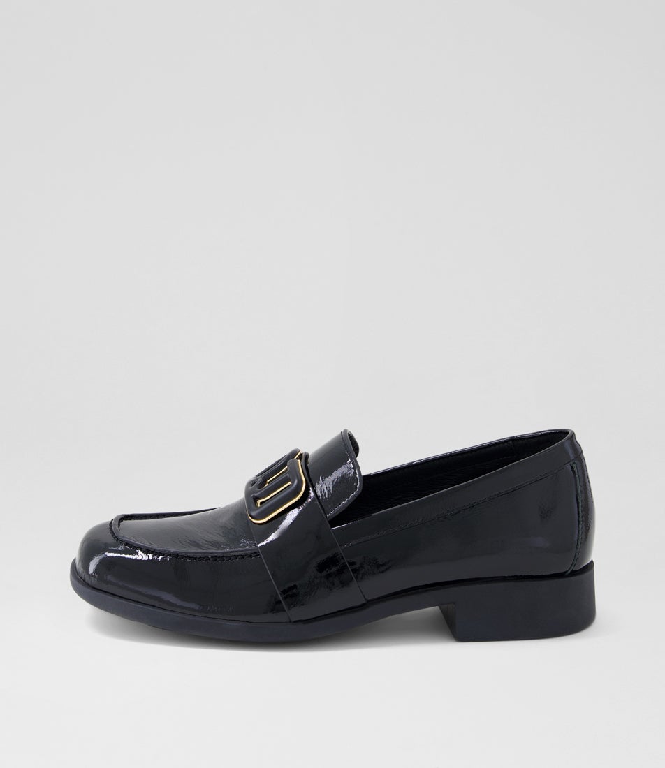 Isner Black Patent Leather Heels