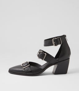 JOALA DJ BLACK BLACK HEEL LEATHER