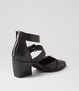 JOALA DJ BLACK BLACK HEEL LEATHER
