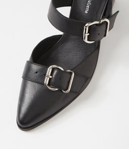 JOALA DJ BLACK BLACK HEEL LEATHER