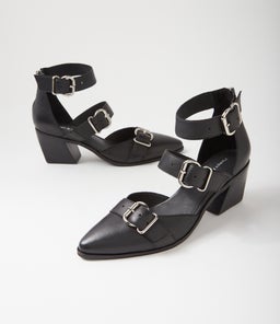 JOALA DJ BLACK BLACK HEEL LEATHER