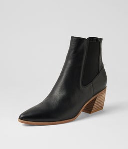 JENNIER DJ BLACK NATURAL HEEL LEATHER