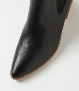 JENNIER DJ BLACK NATURAL HEEL LEATHER