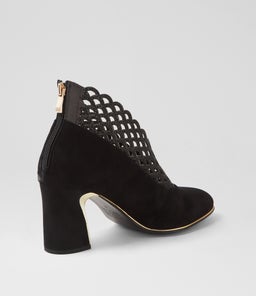 KRISSPIN DJ BLACK BLACK SHIMMER SUEDE LEATHER