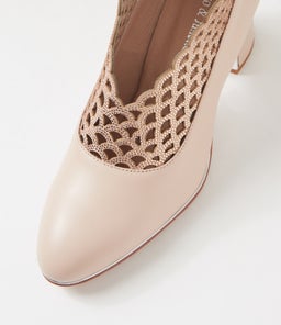 KRISSPIN DJ NUDE NUDE SHIMMER LEATHER