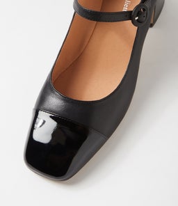 KEARIE DJ BLACK BLACK PATENT LEATHER