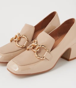 KEEFE DJ CAFE CAFE PATENT LEATHER