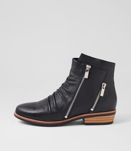 LIZZOE DJ BLACK NATURAL HEEL LEATHER