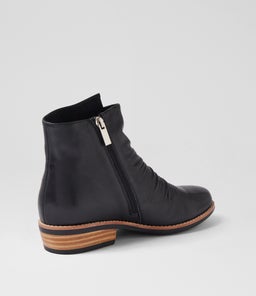 LIZZOE DJ BLACK NATURAL HEEL LEATHER