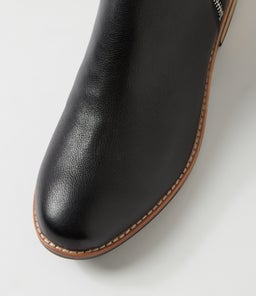 LOMAR DJ BLACK NATURAL HEEL LEATHER