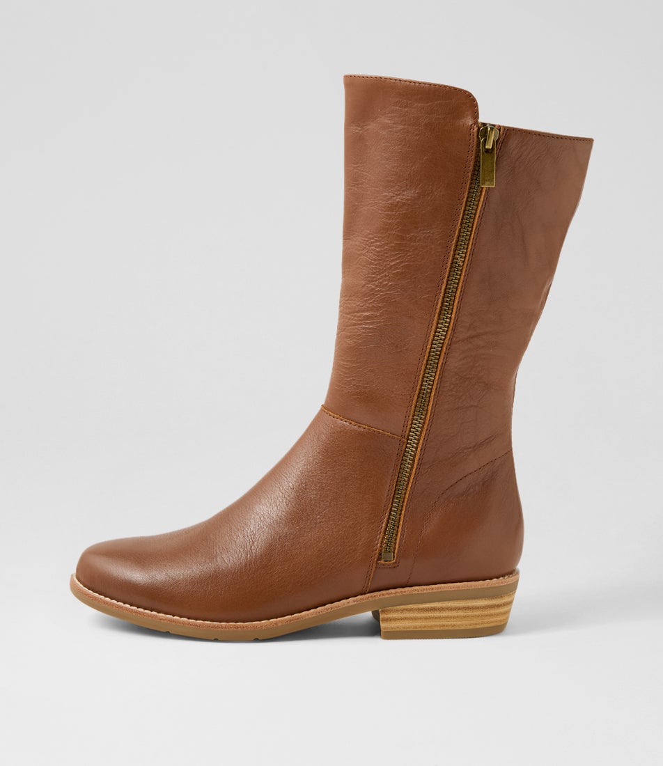 Lomar Tan Leather Calf Boots Lomar Tan Leather Calf Boots