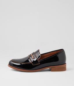 LASTARR DJ BLACK TAN PATENT LEATHER