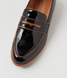 LASTARR DJ BLACK TAN PATENT LEATHER