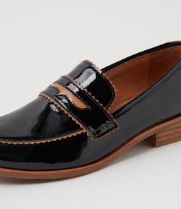 LASTARR DJ BLACK TAN PATENT LEATHER