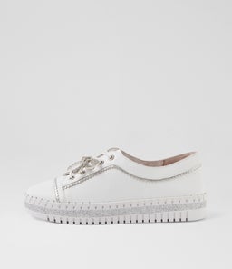 MYSTIQUE DJ WHITE SILVER LEATHER