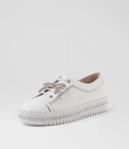 MYSTIQUE DJ WHITE SILVER LEATHER