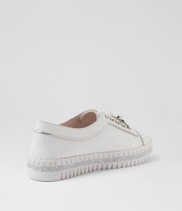 MYSTIQUE DJ WHITE SILVER LEATHER