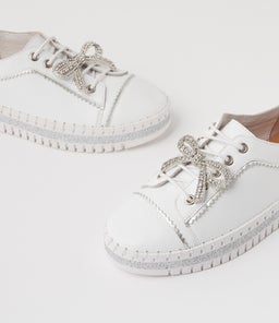 MYSTIQUE DJ WHITE SILVER LEATHER