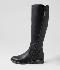 MALACHI DJ BLACK BLACK SOLE LEATHER