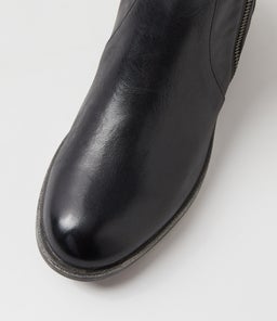 MALACHI DJ BLACK BLACK SOLE LEATHER