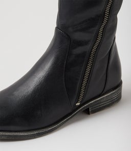 MALACHI DJ BLACK BLACK SOLE LEATHER
