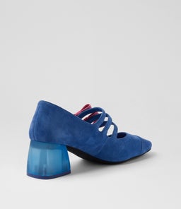 MERRYN DJ BLUE PINK SUEDE