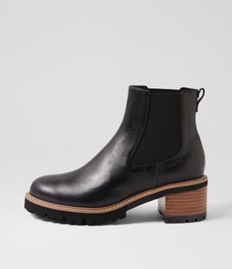 MCALISTER DJ BLACK NATURAL HEEL LEATHER