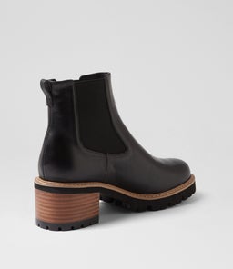 MCALISTER DJ BLACK NATURAL HEEL LEATHER