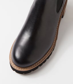 MCALISTER DJ BLACK NATURAL HEEL LEATHER