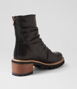 MOINA DJ BLACK NATURAL HEEL LEATHER