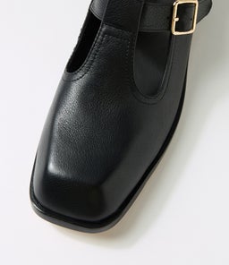 NUBIA DJ BLACK BLACK HEEL LEATHER