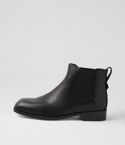 NINORI DJ BLACK BLACK HEEL LEATHER