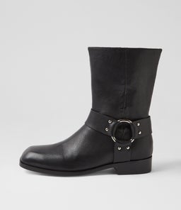 NUTELLA DJ BLACK BLACK HEEL LEATHER