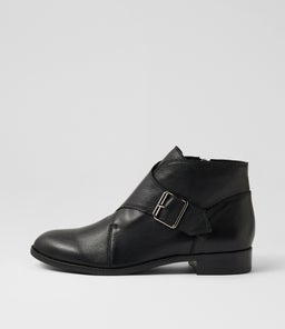 NYGLE DJ BLACK BLACK HEEL LEATHER