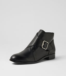 NYGLE DJ BLACK BLACK HEEL LEATHER