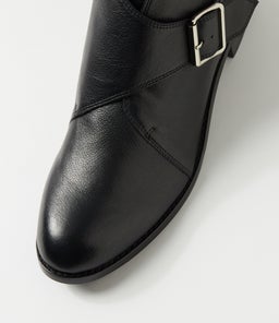 NYGLE DJ BLACK BLACK HEEL LEATHER